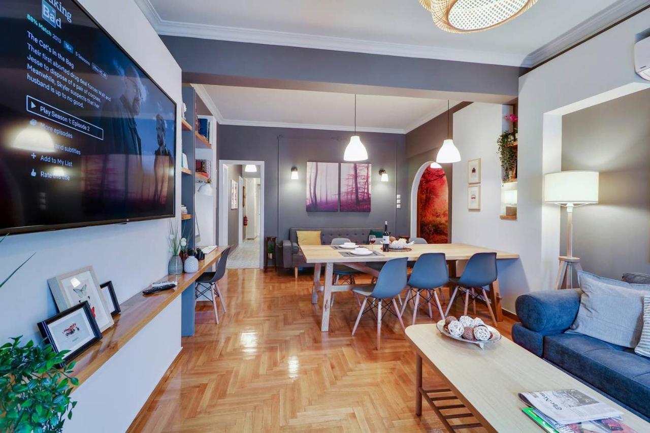 Victoria 5Star / 5Br Bigapt / Sauna / 2Min To Metro Athens Luaran gambar