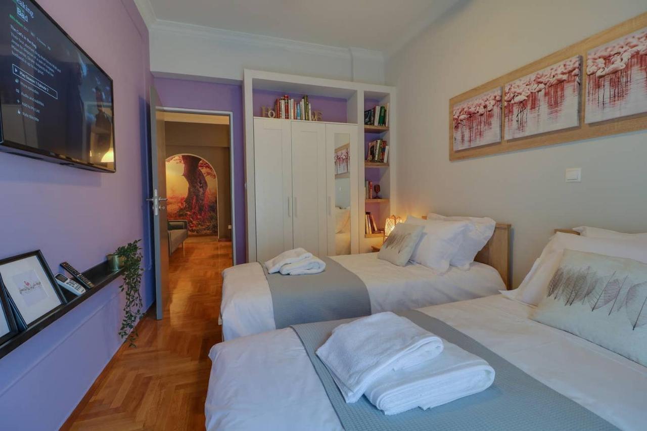 Victoria 5Star / 5Br Bigapt / Sauna / 2Min To Metro Athens Luaran gambar